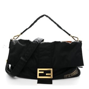 Fendi x Porter Nylon Regular Belt Baguette (Black)
