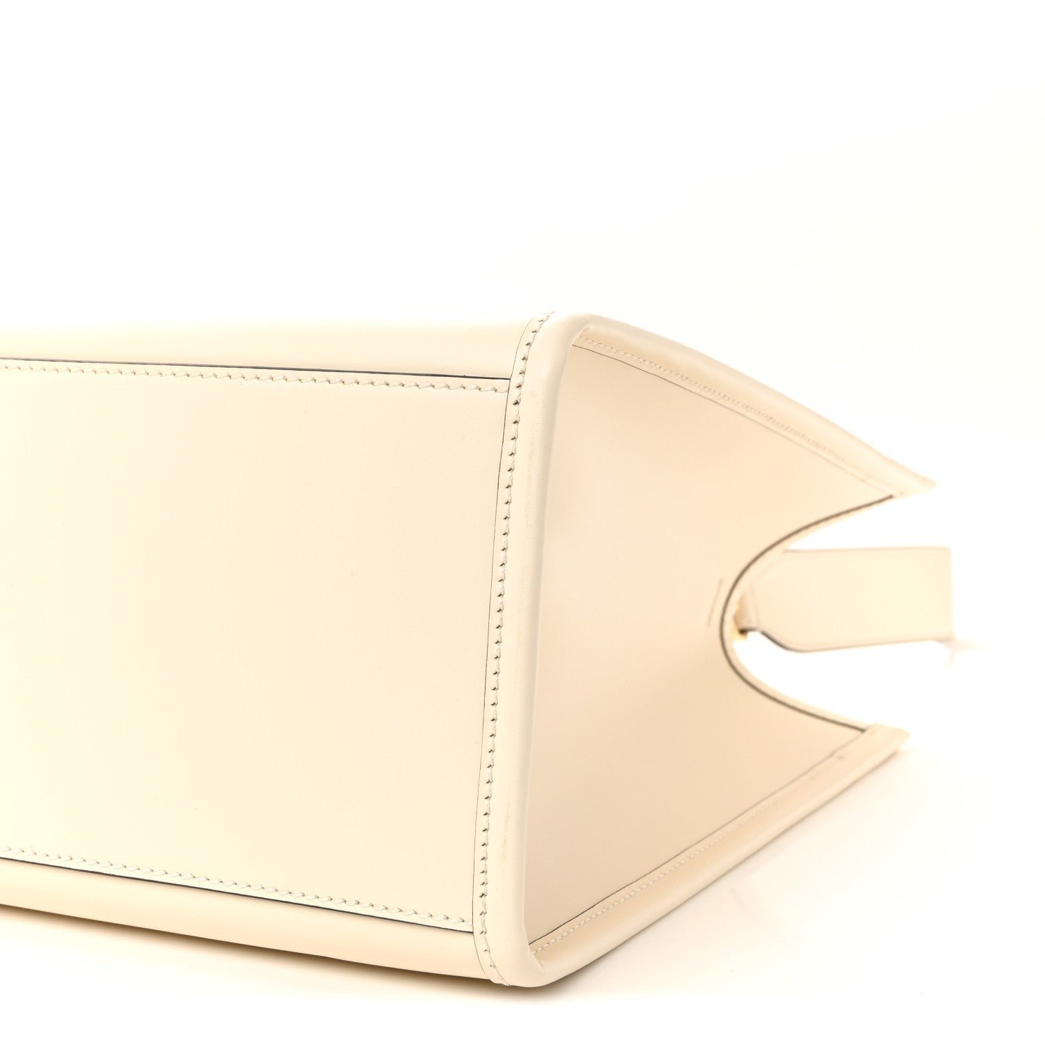 Fendi Vitello King Plexiglass Logo Embossed Medium Fendi Sunshine Shopper Tote - Image 9