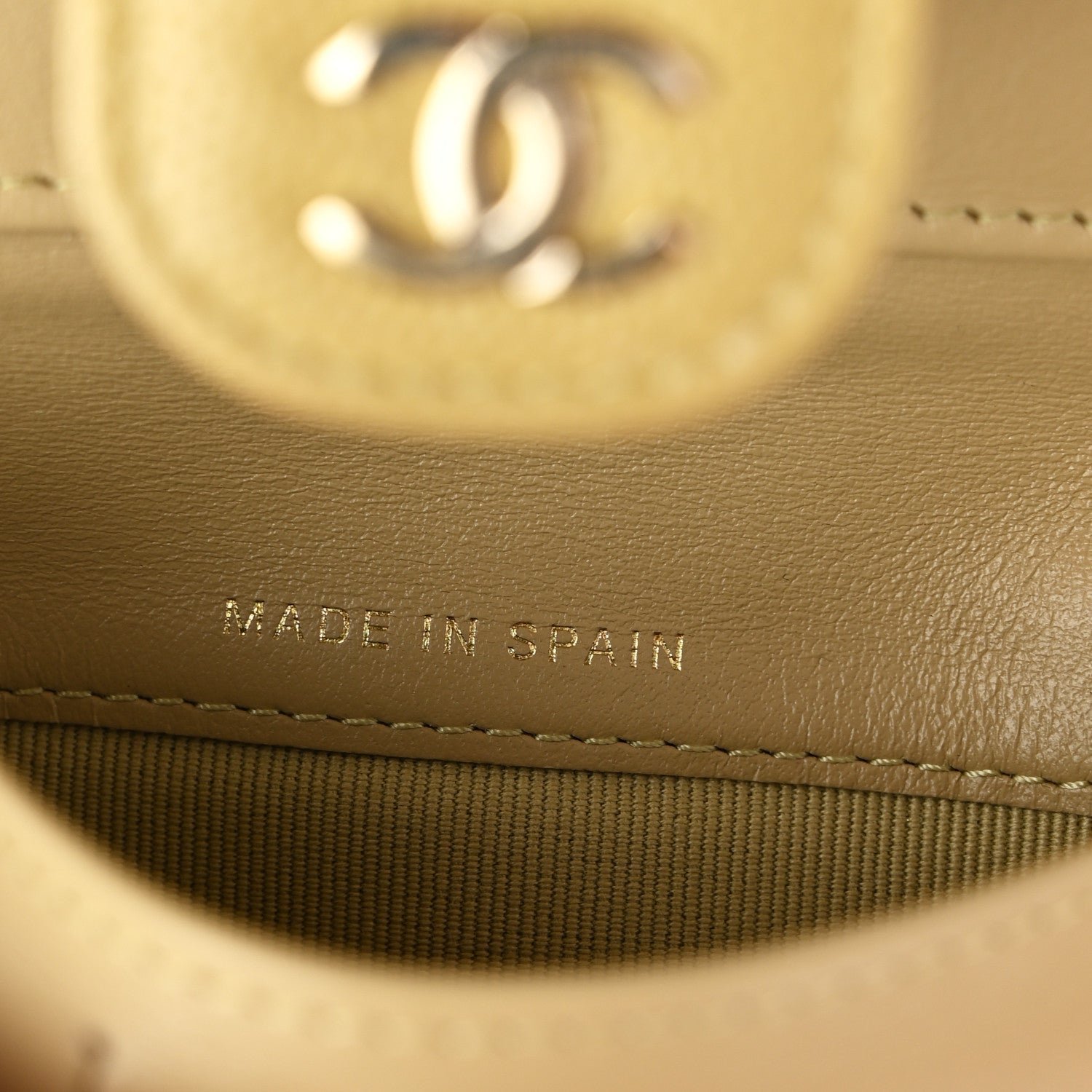 Caviar Quilted Medium Flap Wallet Beige - Image 7