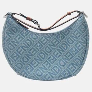 Fendigraphy Hobo Bag Blue Denim