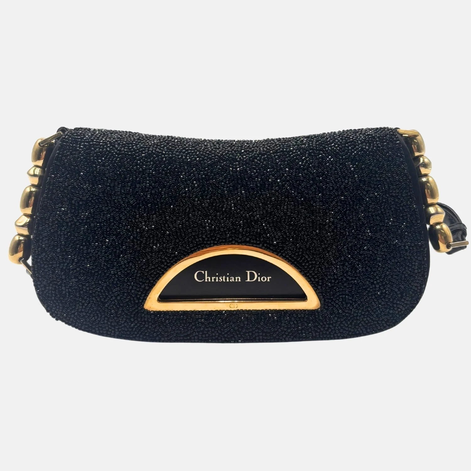 Malice Bag Black Beaded