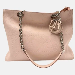 Ultra Dior Tote Bag Blush Cannage Leather