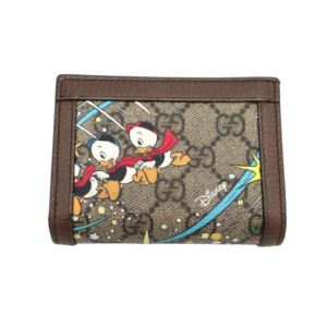 Gucci X Disney Donald Duck Gg Supreme Monogram Card Holder