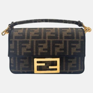 Zucca Baguette Bag Brown Canvas