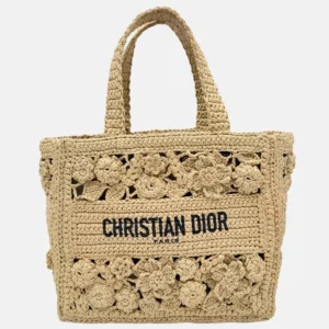 Book Tote Small Natural Raffia