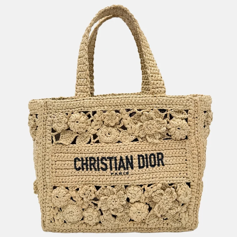 Book Tote Small Natural Raffia