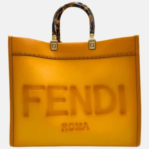 Sunshine Shopper Tote Mimosa Vitello Plexiglass Large