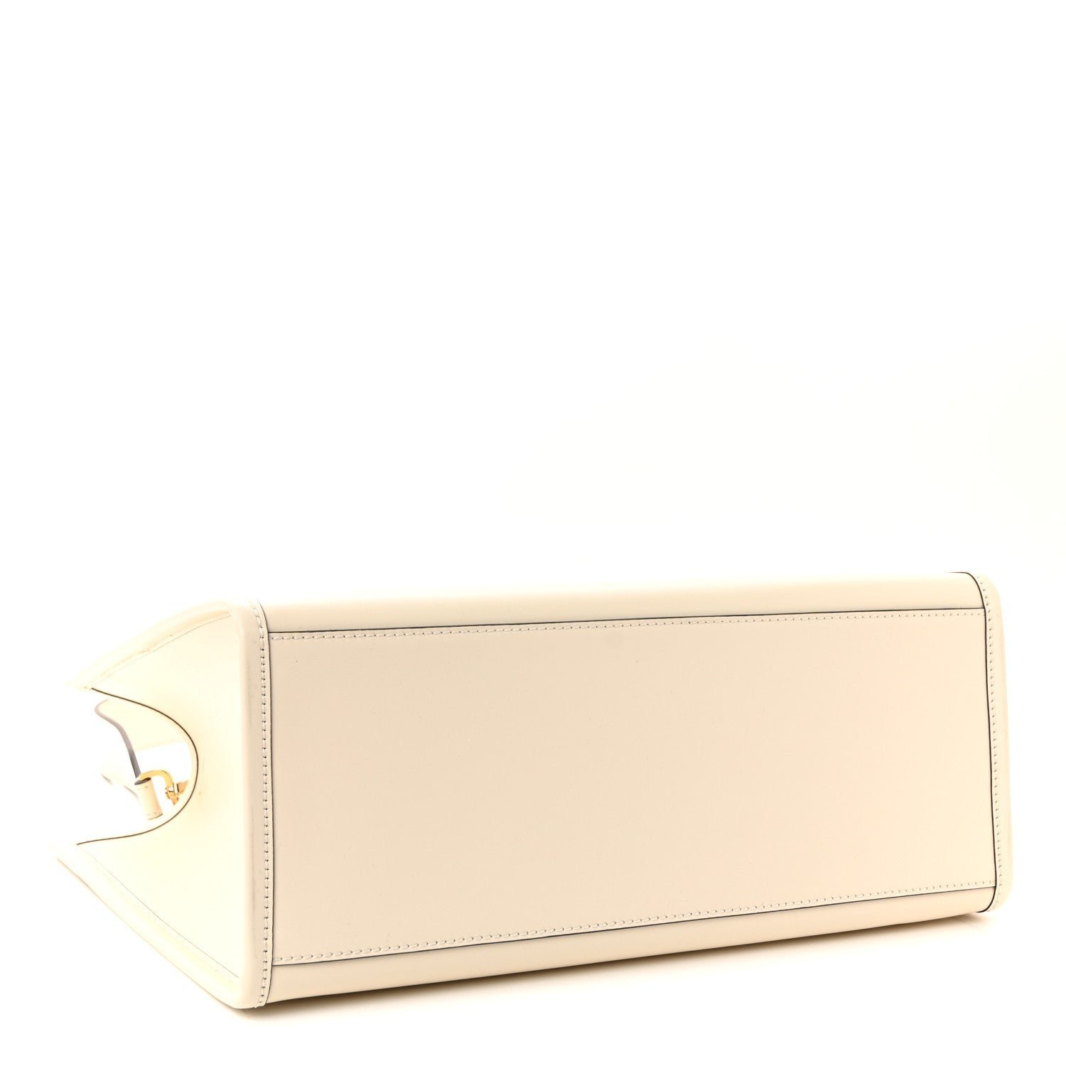 Fendi Vitello King Plexiglass Logo Embossed Medium Fendi Sunshine Shopper Tote - Image 4