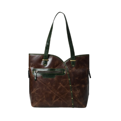 Bagelica Leather Tote Bag