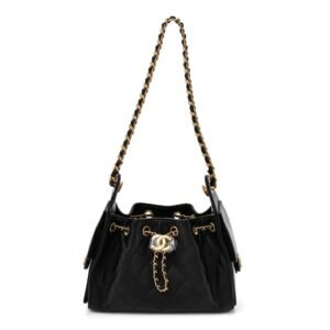 Caviar Quilted Mini Chanel 25 Handbag Black