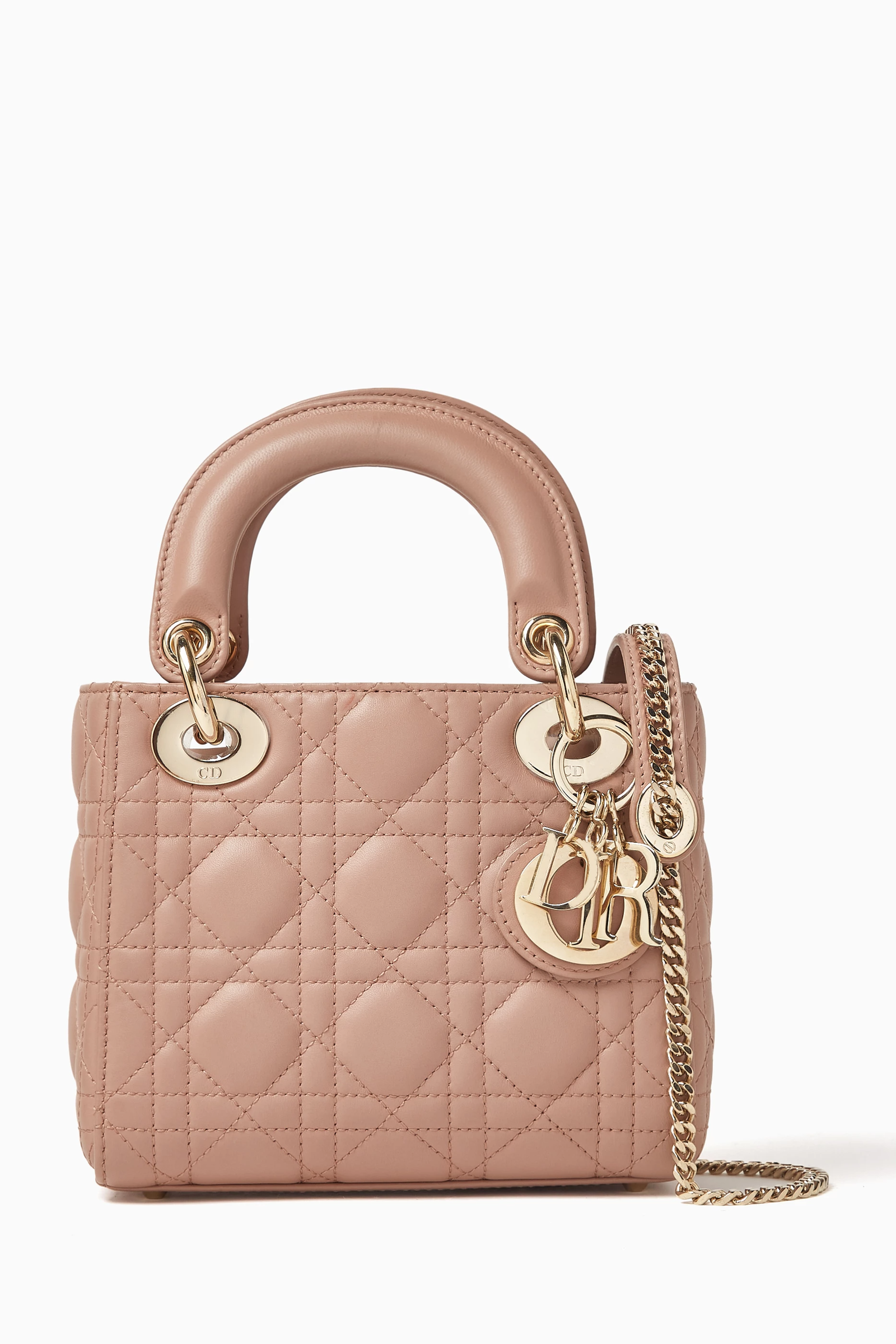 Powder Beige Cannage Lambskin