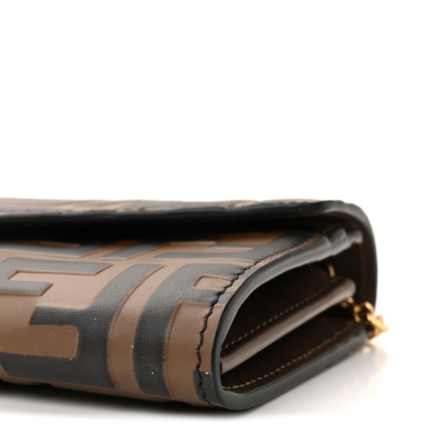 F is Fendi Continental Wallet on Chain (Maya/Black) - Image 10