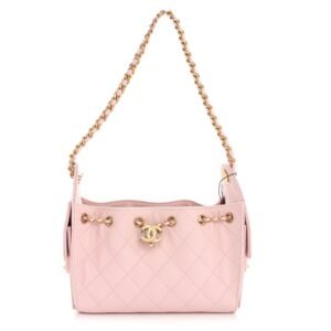 Caviar Quilted Mini Chanel 25 Handbag Light Pink