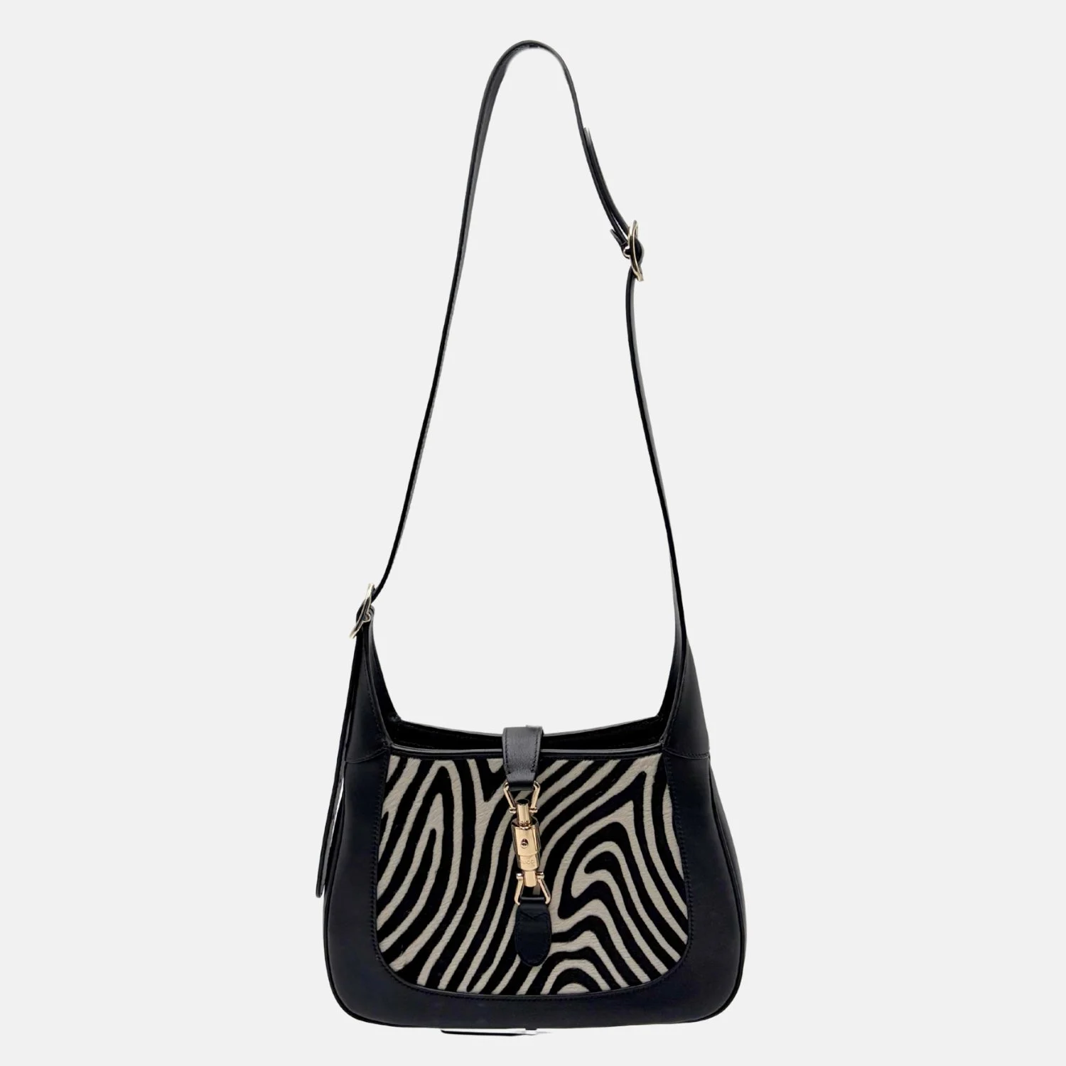 Jackie 1961 Zebra Horsehair Shoulder Bag - Image 6