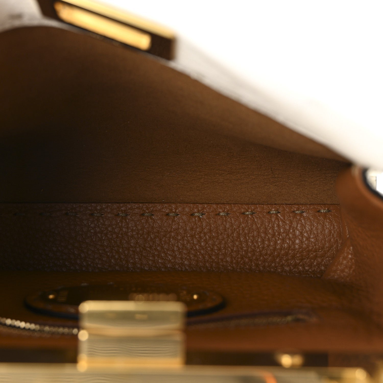 Fendi Cuoio Romano Selleria Tri-color Mini Peekaboo Iconic Satchel - Image 5