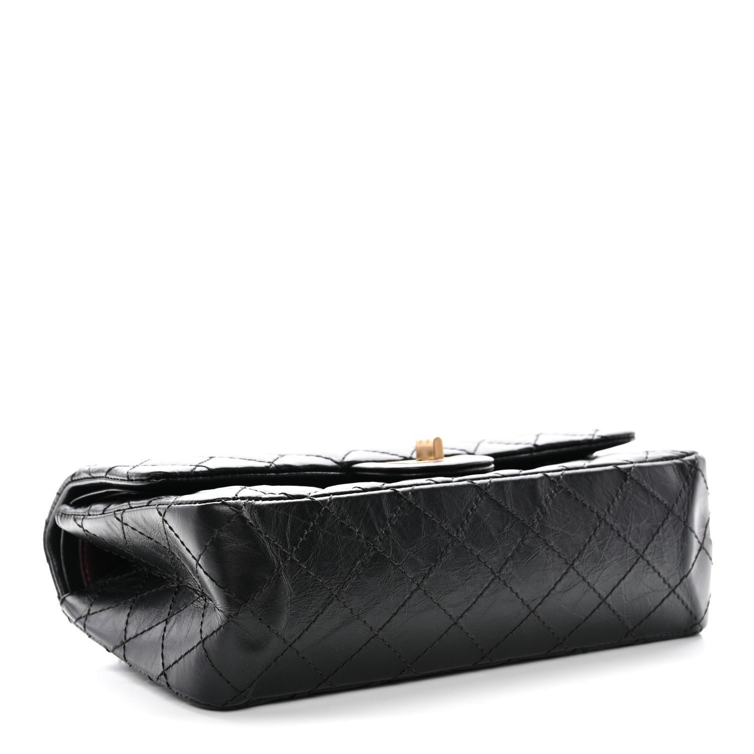 Aged Calfskin Quilted 2.55 Reissue 225 Flap Black - Image 4