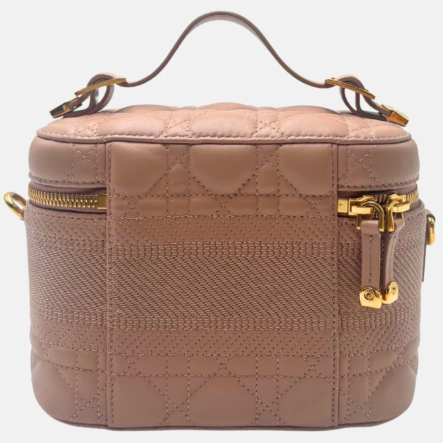 Vanity Case Dusty Pink Cannage Leather - Image 8