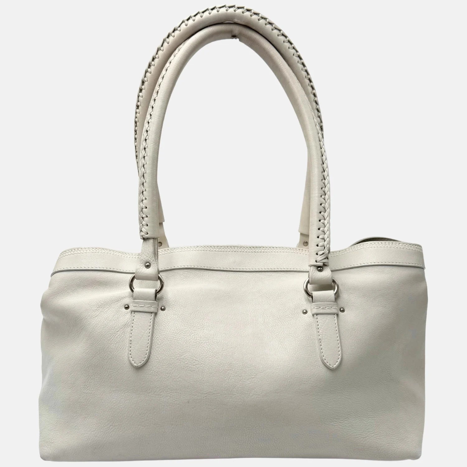 My Dior Satchel White Leather - Image 2