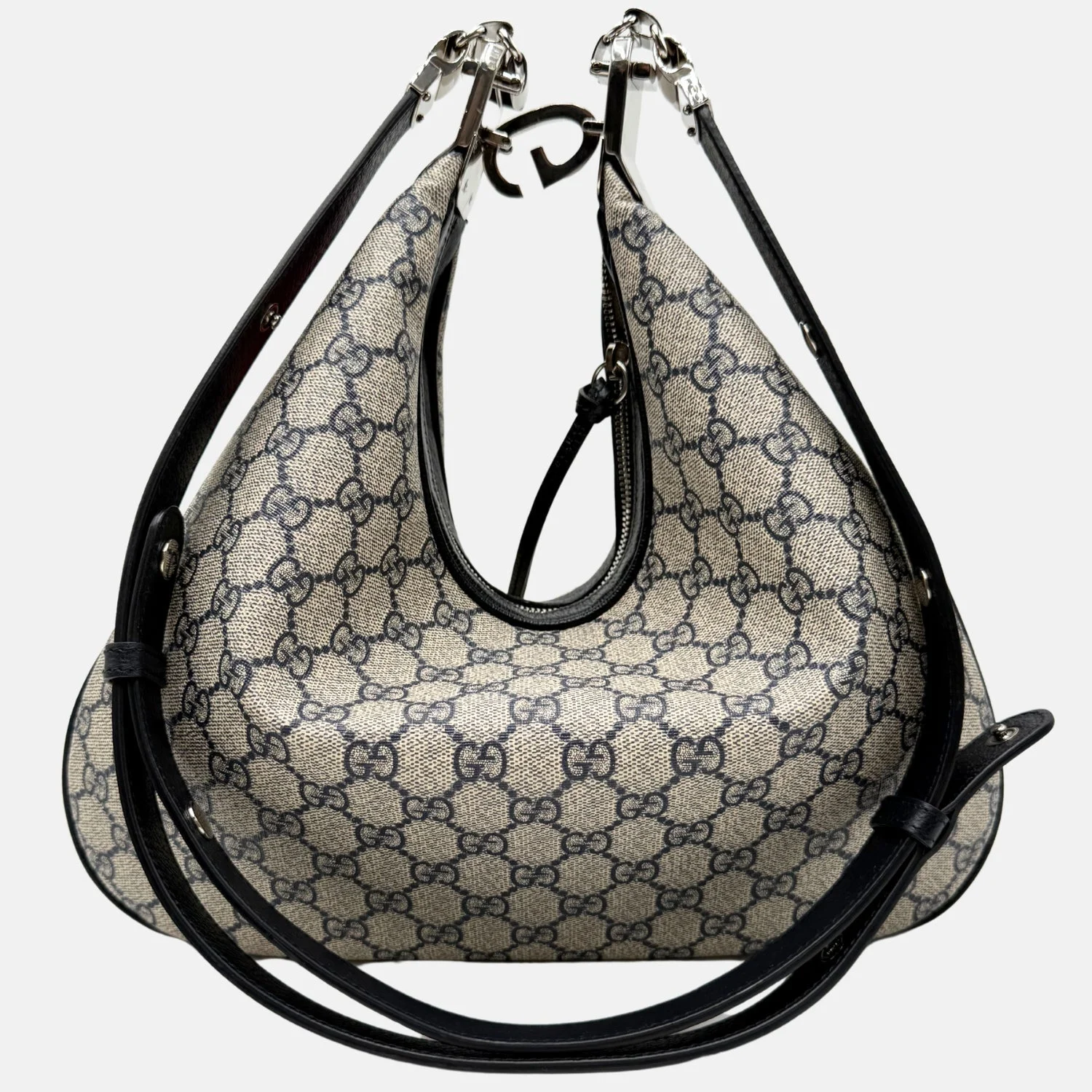 Attache Shoulder Bag Beige GG Supreme Canvas Large - Image 2