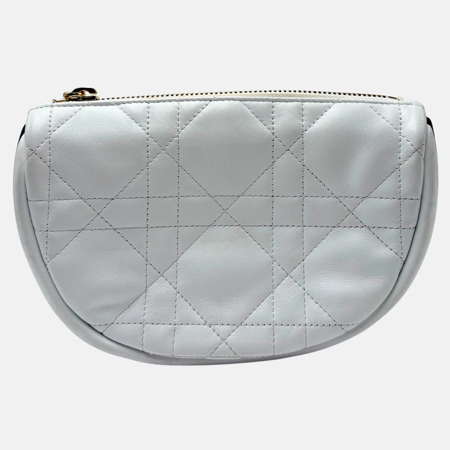 Vibe Hobo Bag Small White Cannage Leather - Image 4