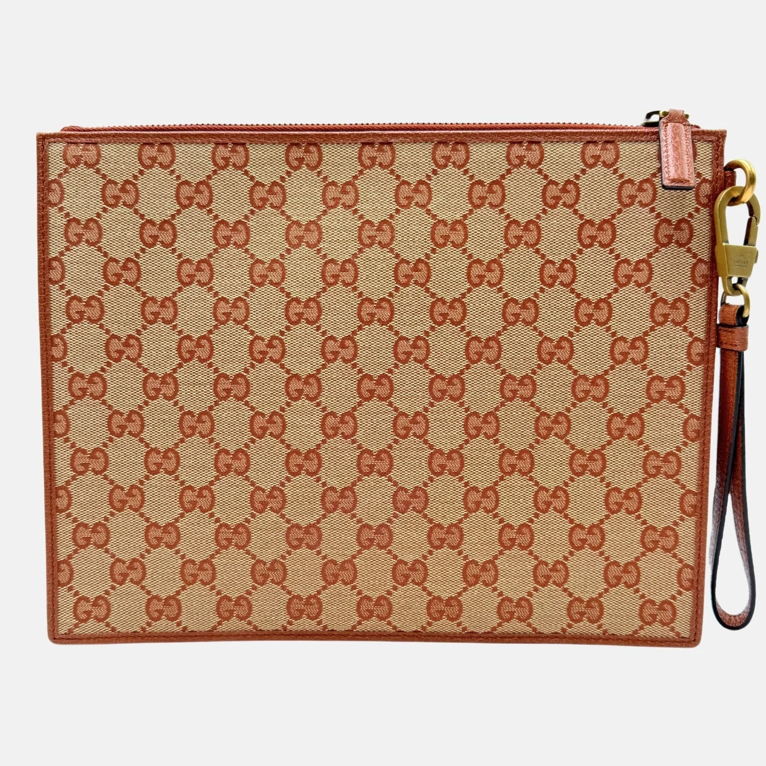 x MLB NY Yankees Zip Wristlet Pouch Beige - Image 6