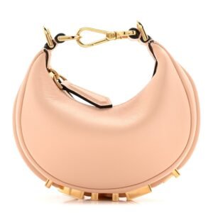 Fendi Vitello Grace Matte Nano Fendigraphy Hobo Charm