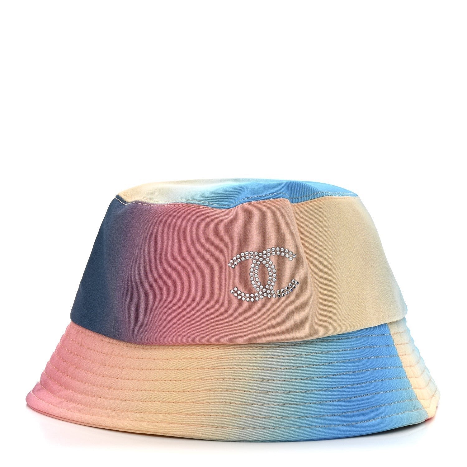 Canvas Crystal Ombre CC Bucket Hat M Pink Yellow Blue