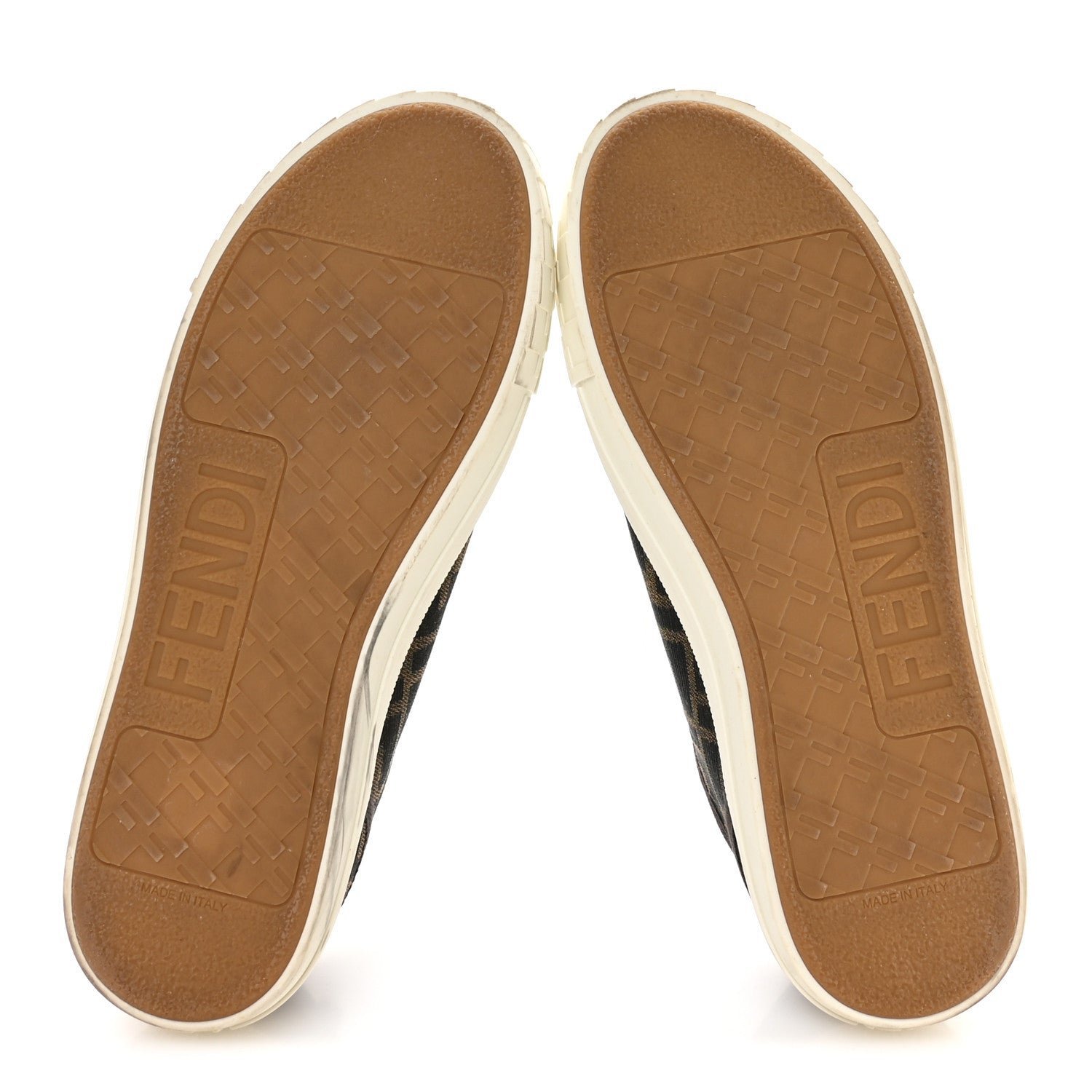 Fendi Fabric Jacquard FF Domino Low-Top Sneakers - Image 6