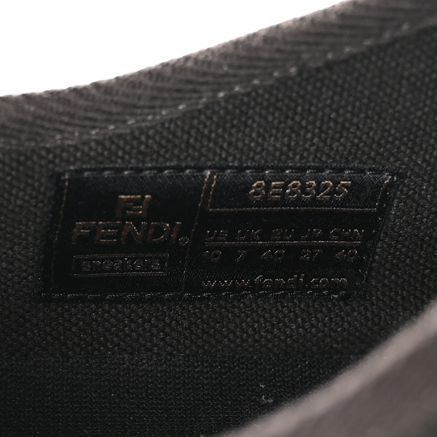 Fendi Fabric Jacquard FF Domino Low-Top Sneakers - Image 8