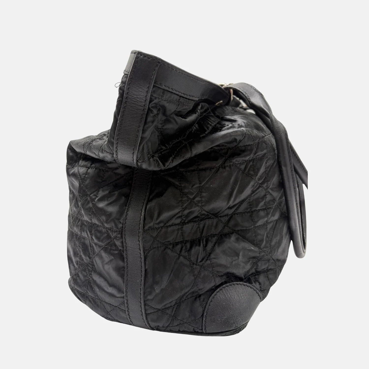 Cannage Tote Bag Black Nylon - Image 3