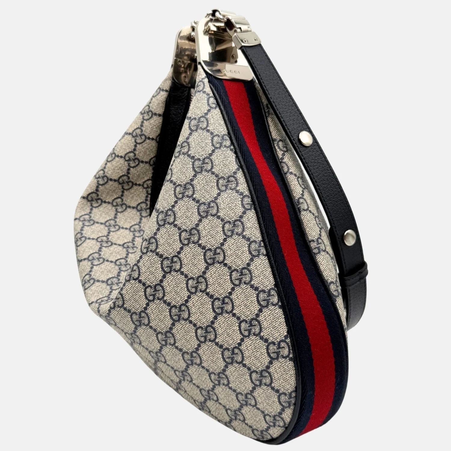 Attache Shoulder Bag Beige GG Supreme Canvas Large - Image 3