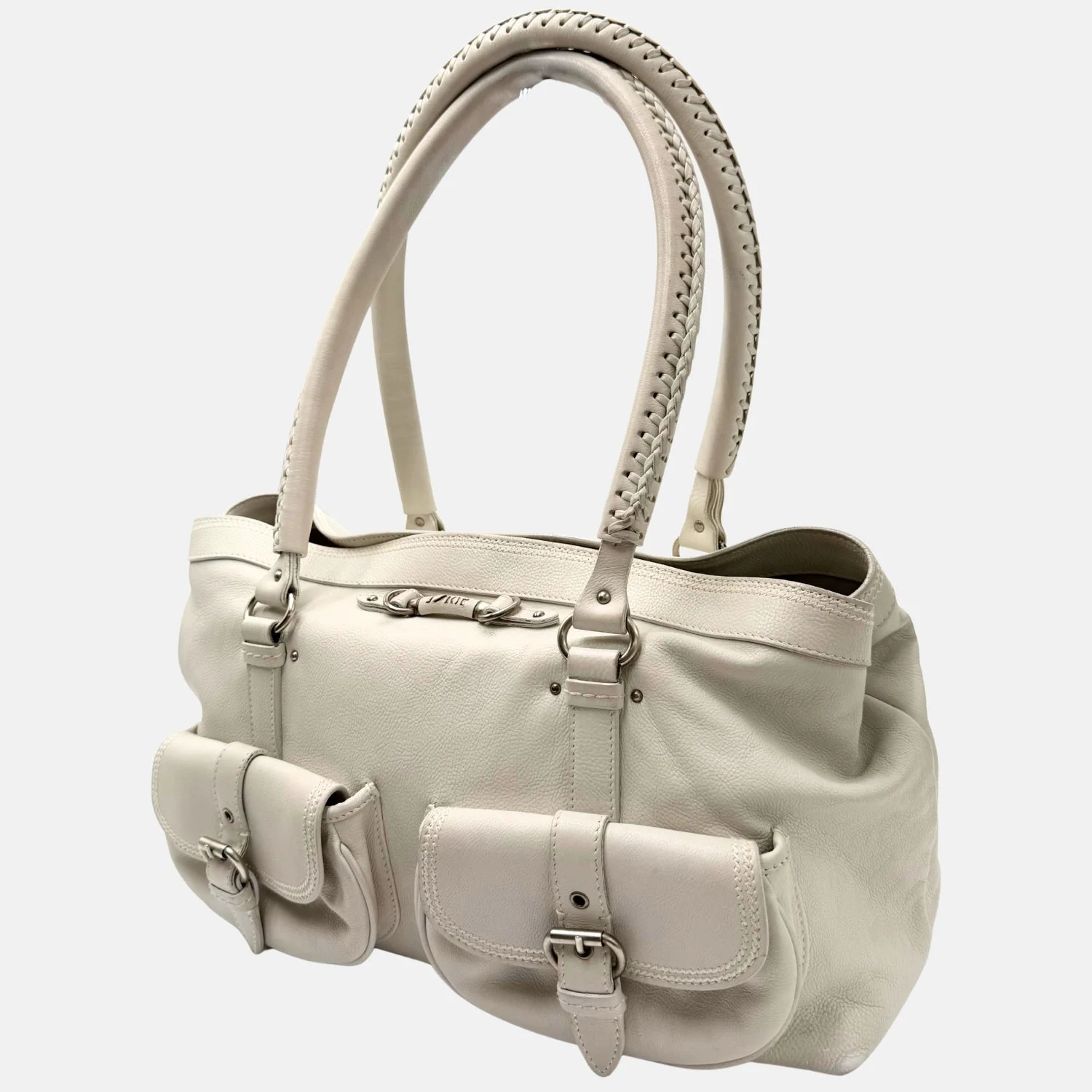 My Dior Satchel White Leather - Image 3