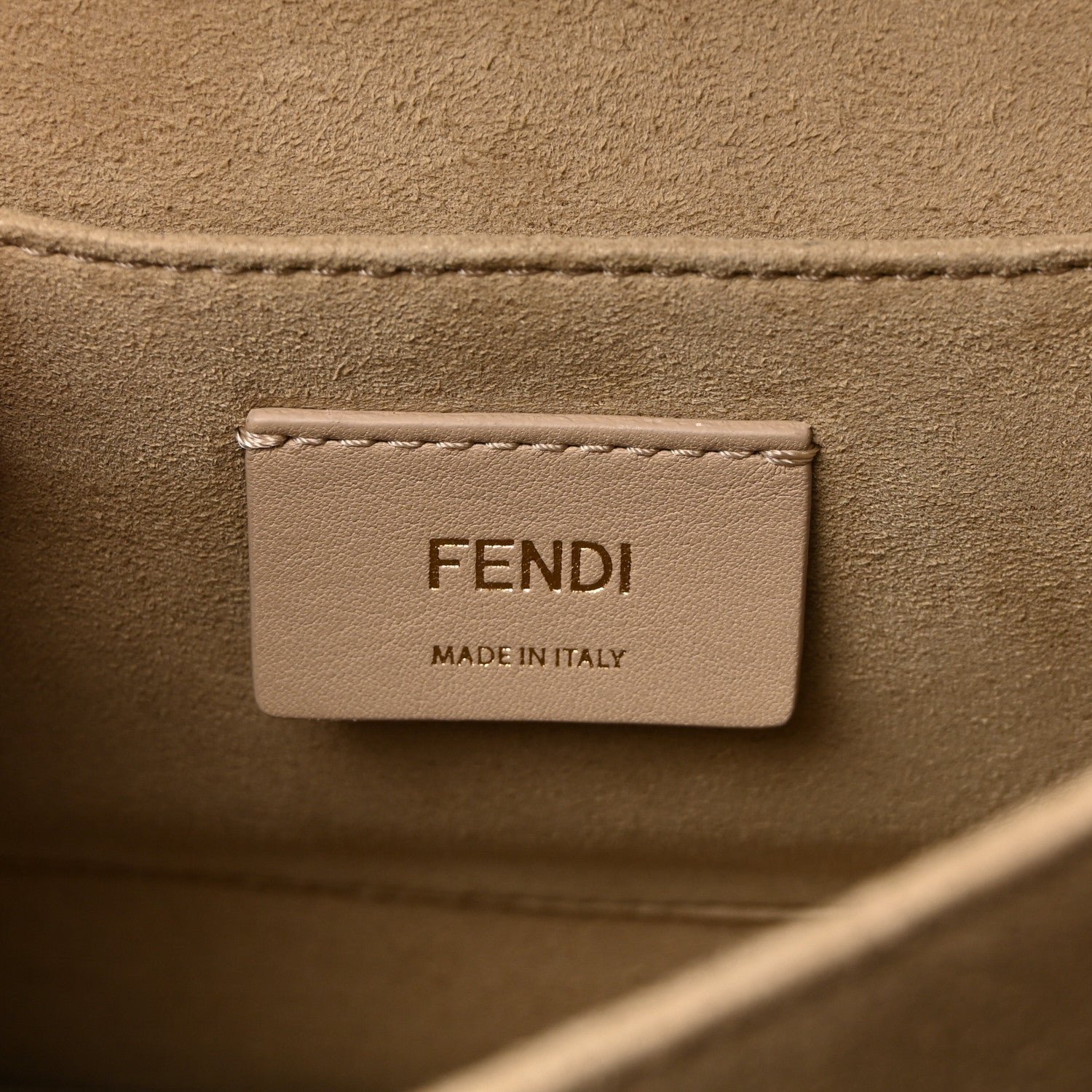 Fendi Vitello Liberty Bi-Color FF 1974 Embossed Kan U Shoulder Bag - Image 6