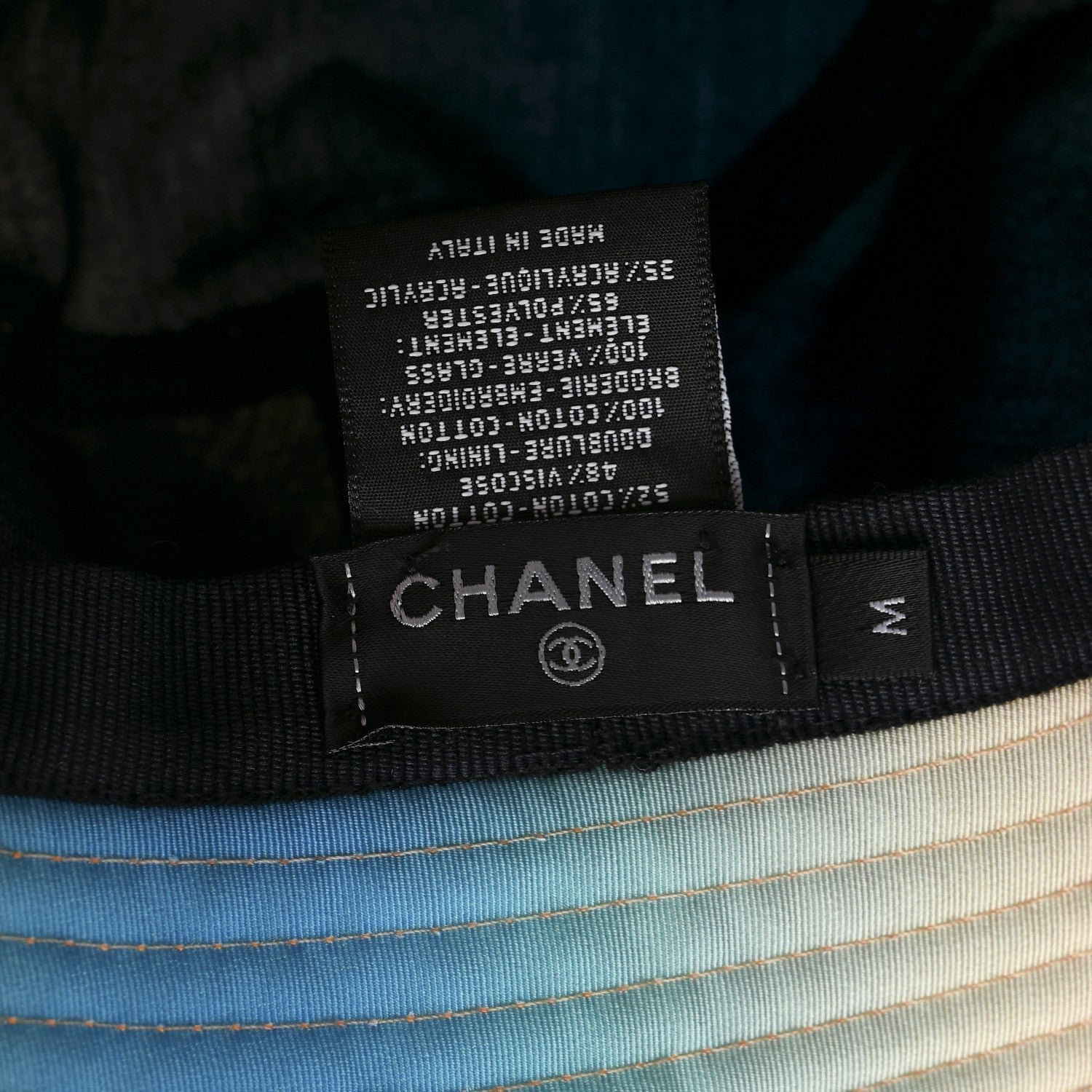 Canvas Crystal Ombre CC Bucket Hat M Pink Yellow Blue - Image 8