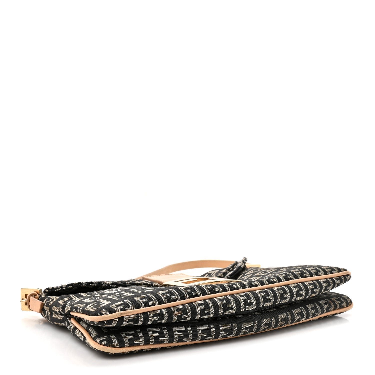 Fendi Zucchino Baguette (Beige/Black Canvas) - Image 4