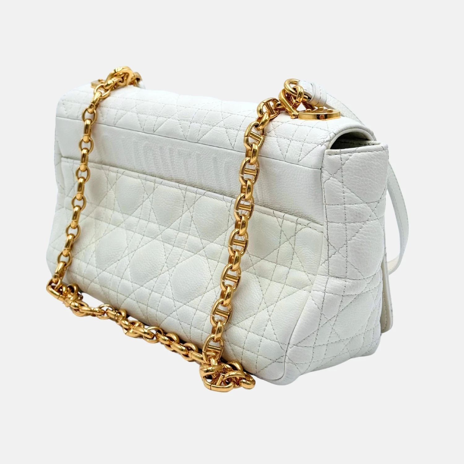 Caro Bag Ivory Lambskin Cannage Large - Image 4