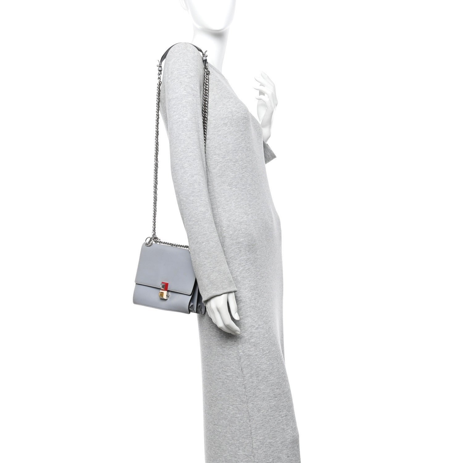 Fendi Vitello Liberty Studded Small Kan I Shoulder Bag - Image 2