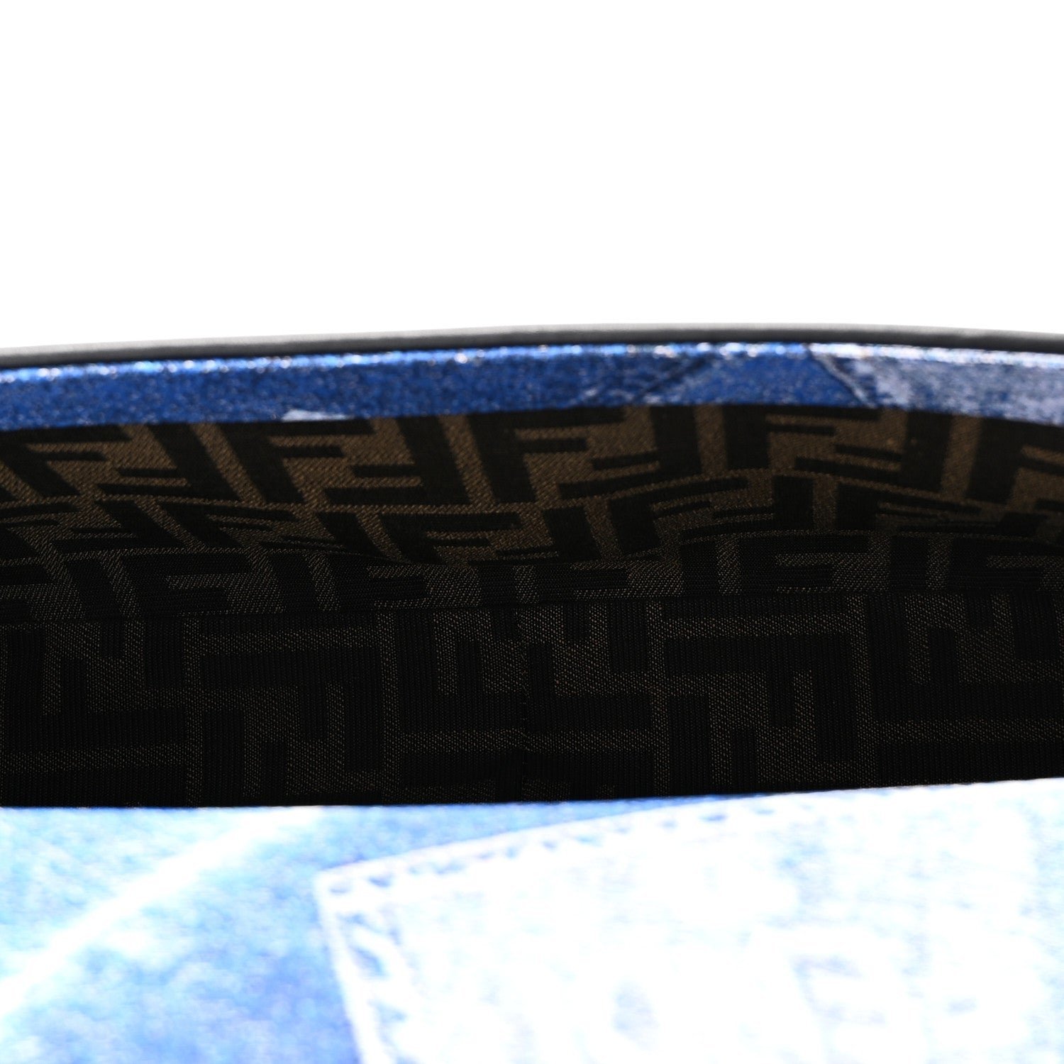 Fendi x Versace Denim Fendace Patchwork Baguette - Image 5