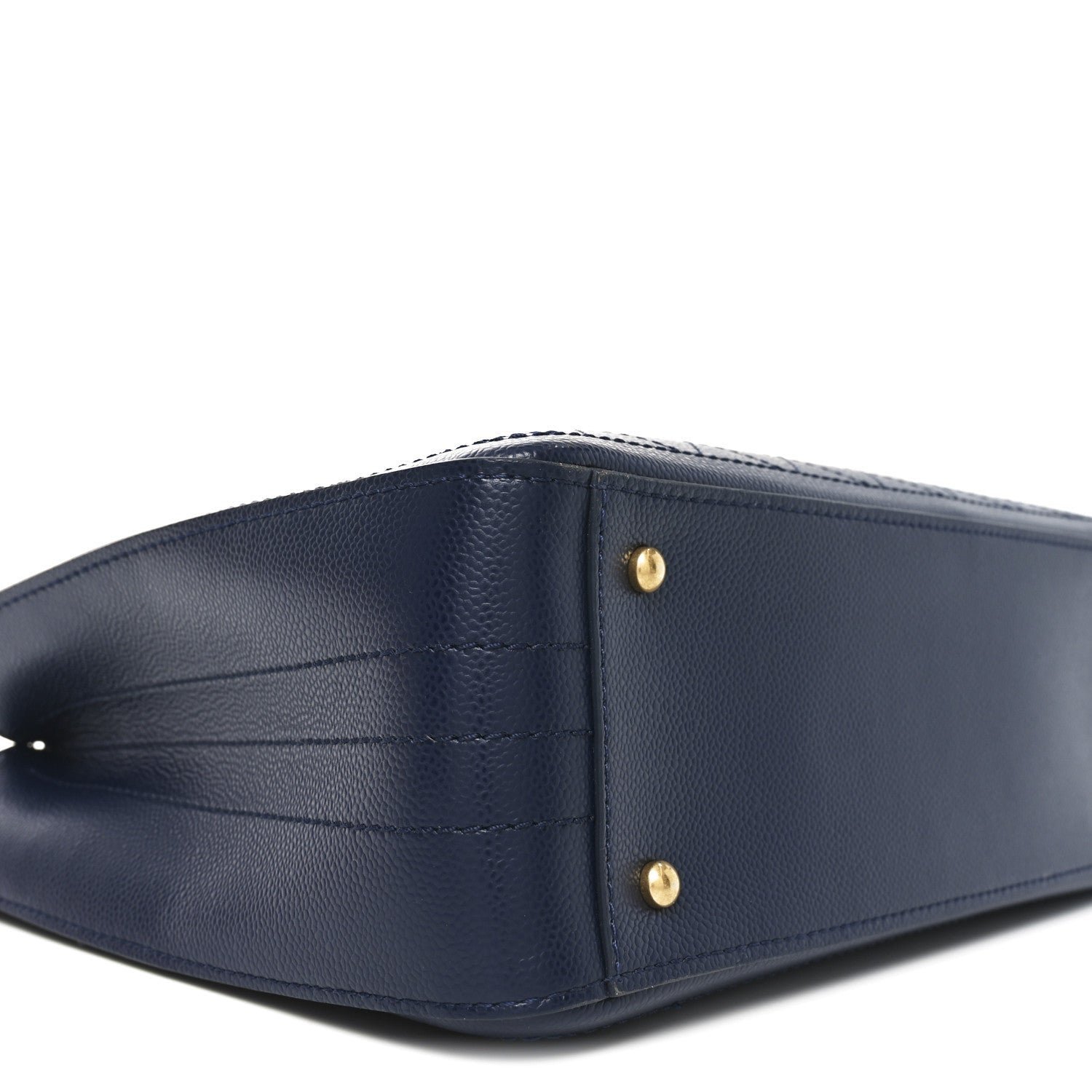 Bullskin Stitched Bi-Color Large Shopping Tote Blue - Image 9