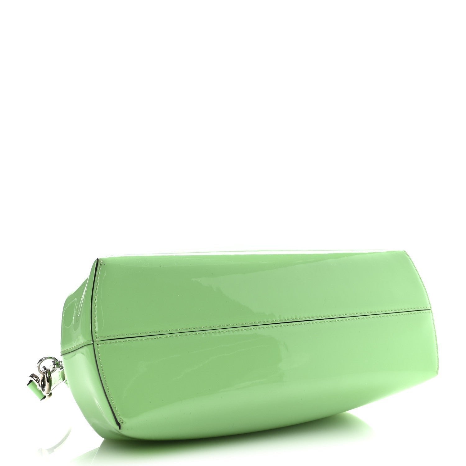 Fendi First Midi Edamame Green Patent Leather Bag - Image 4