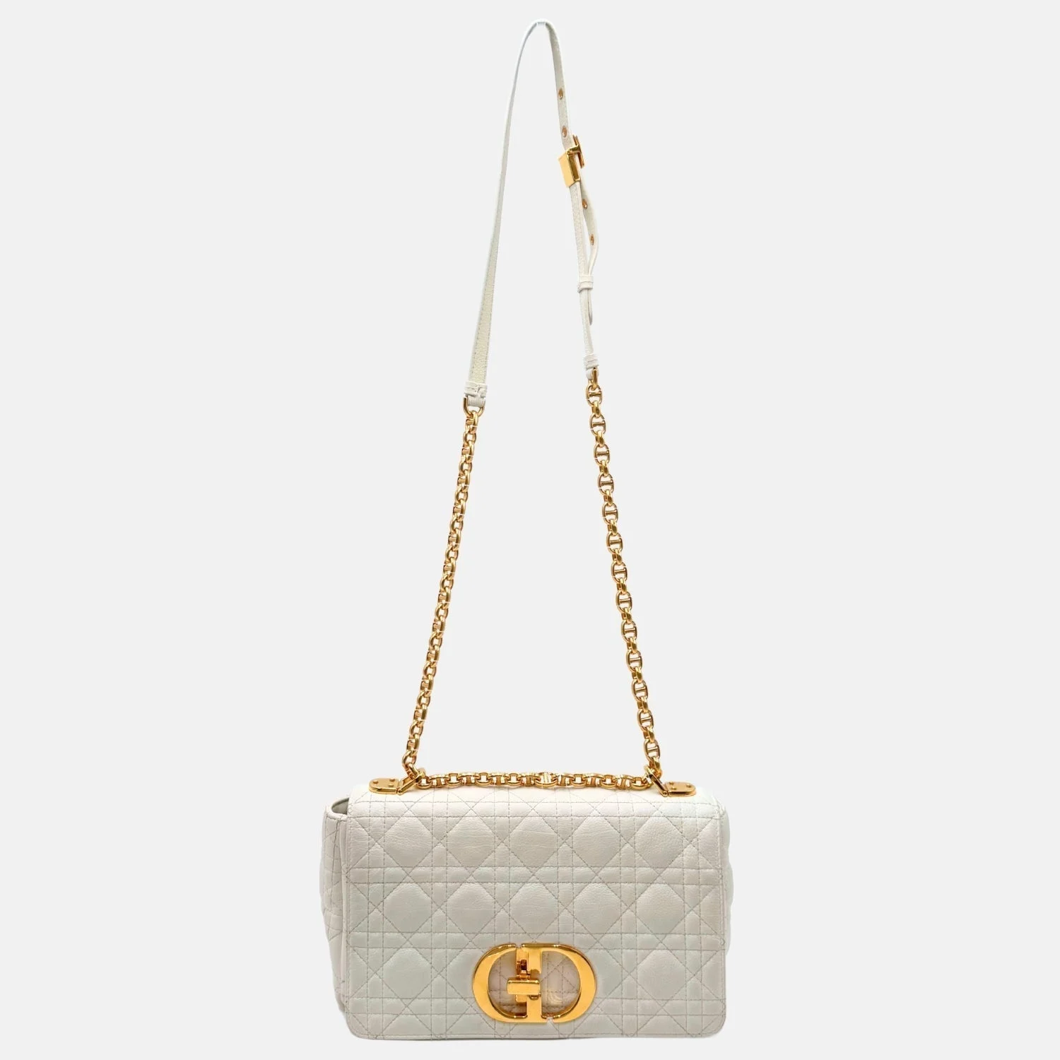 Caro Bag Ivory Lambskin Cannage Large - Image 5
