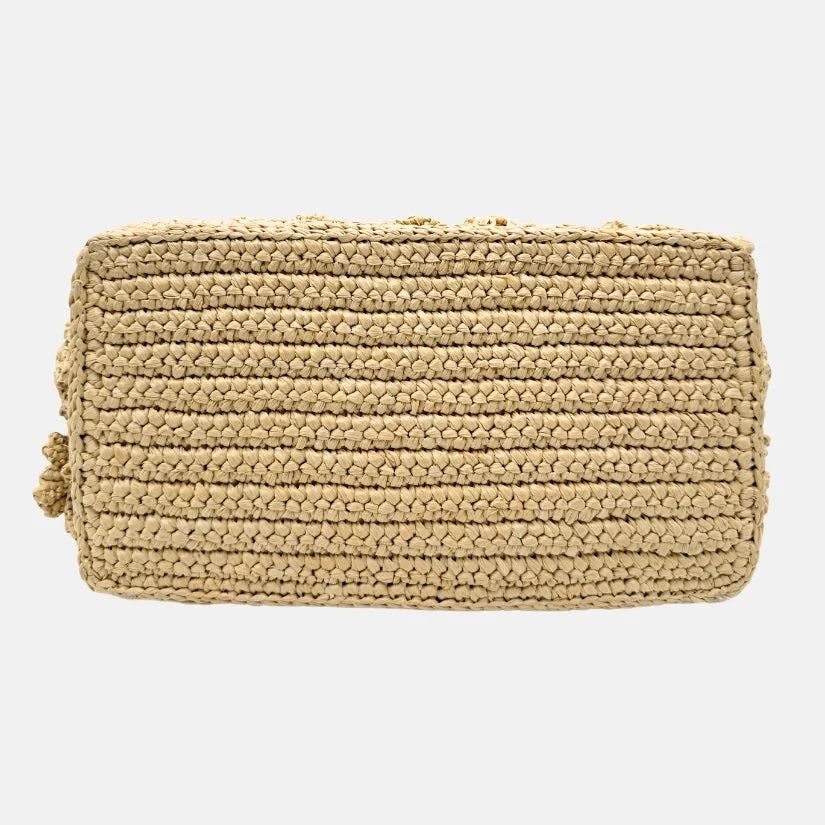 Book Tote Small Natural Raffia - Image 5