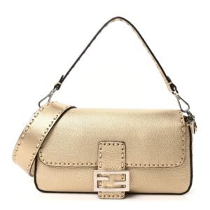 Fendi Cuoio Roma Sellerissima Nappa Sintetica Tape Stitch Baguette