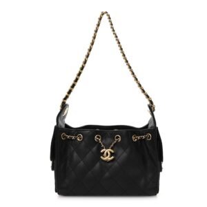Caviar Quilted Mini Chanel 25 Handbag Black