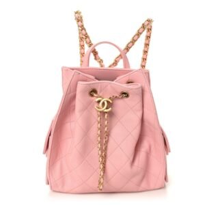 Caviar Quilted Medium Chanel 25 Backpack Light Pink