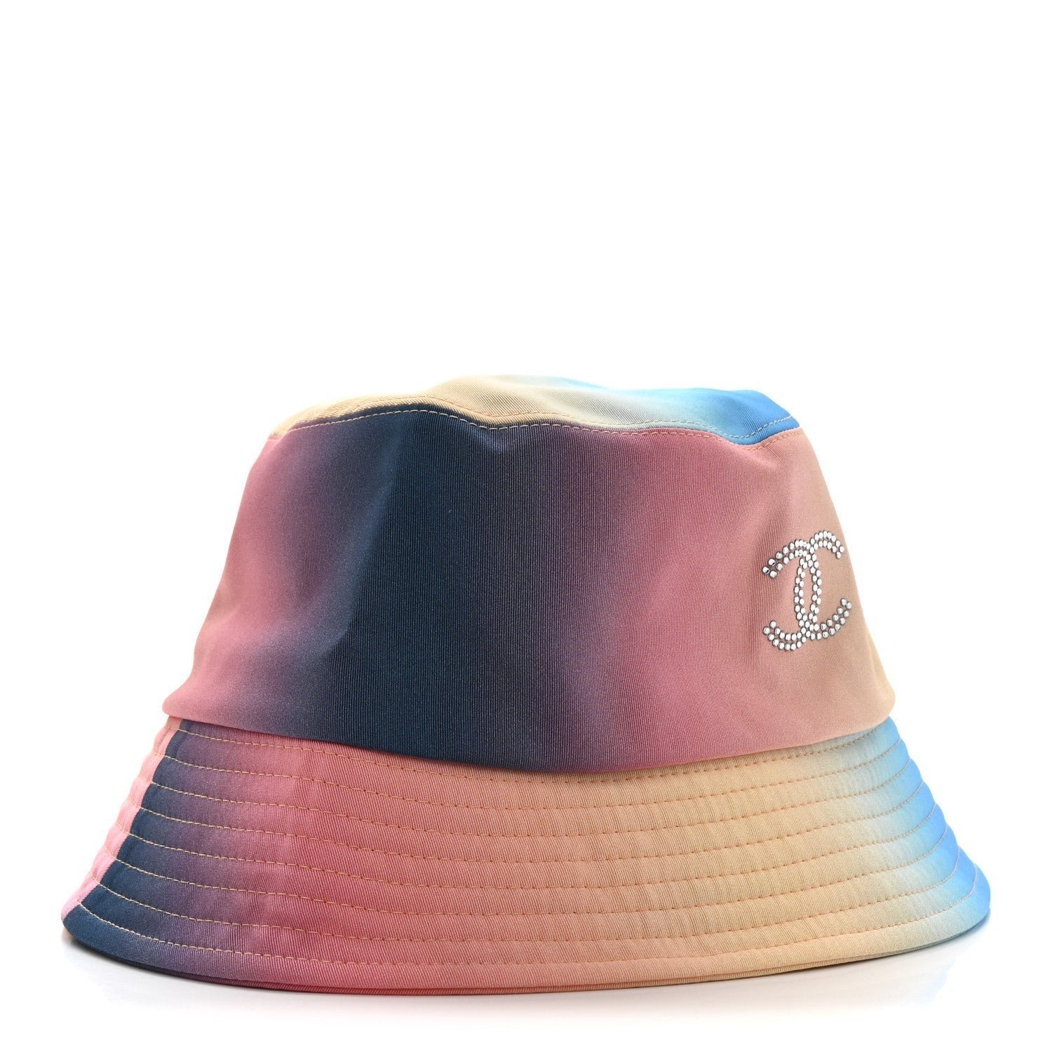 Canvas Crystal Ombre CC Bucket Hat M Pink Yellow Blue - Image 3