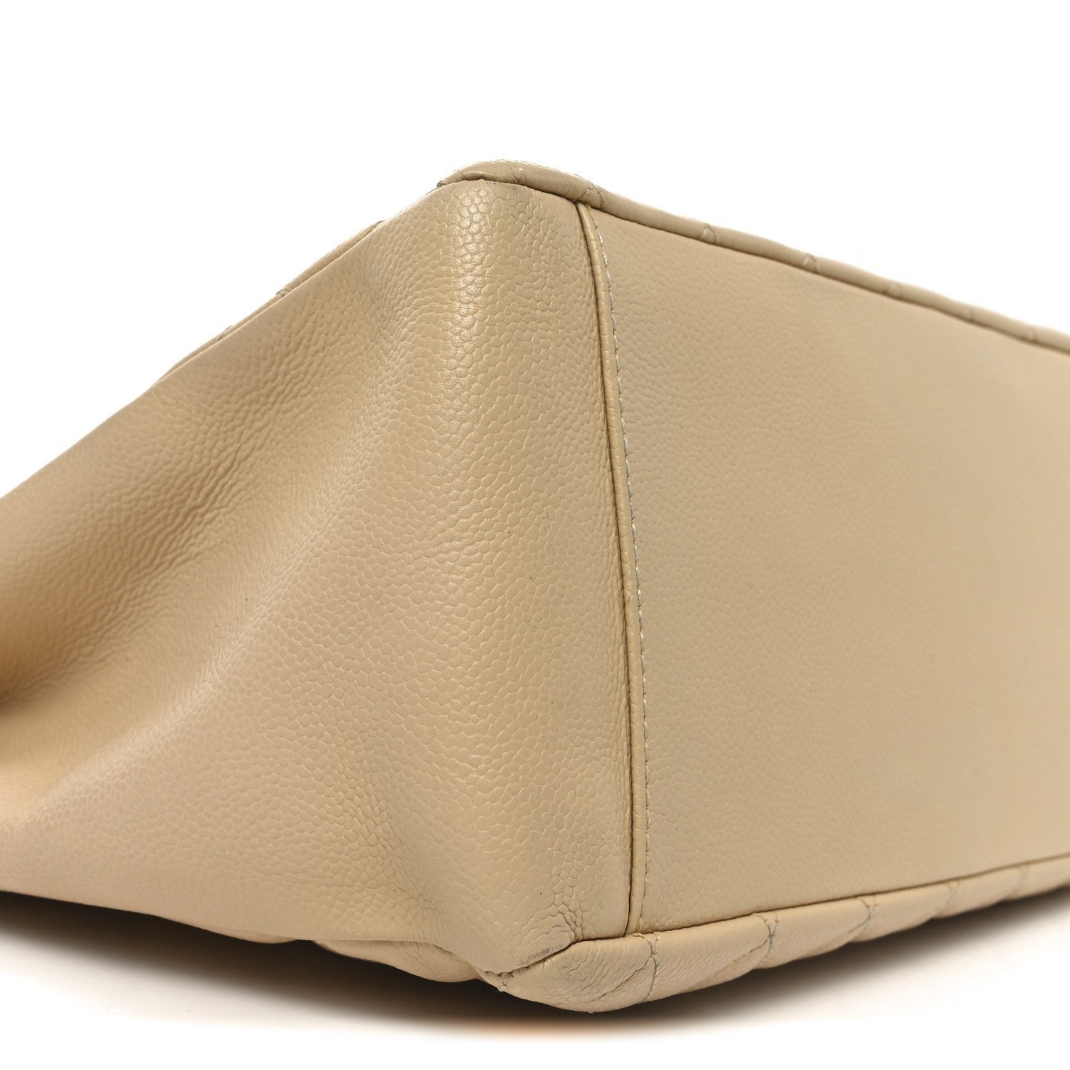 Caviar Quilted Grand Shopping Tote GST Beige - Image 9