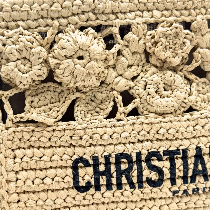 Book Tote Small Natural Raffia - Image 6