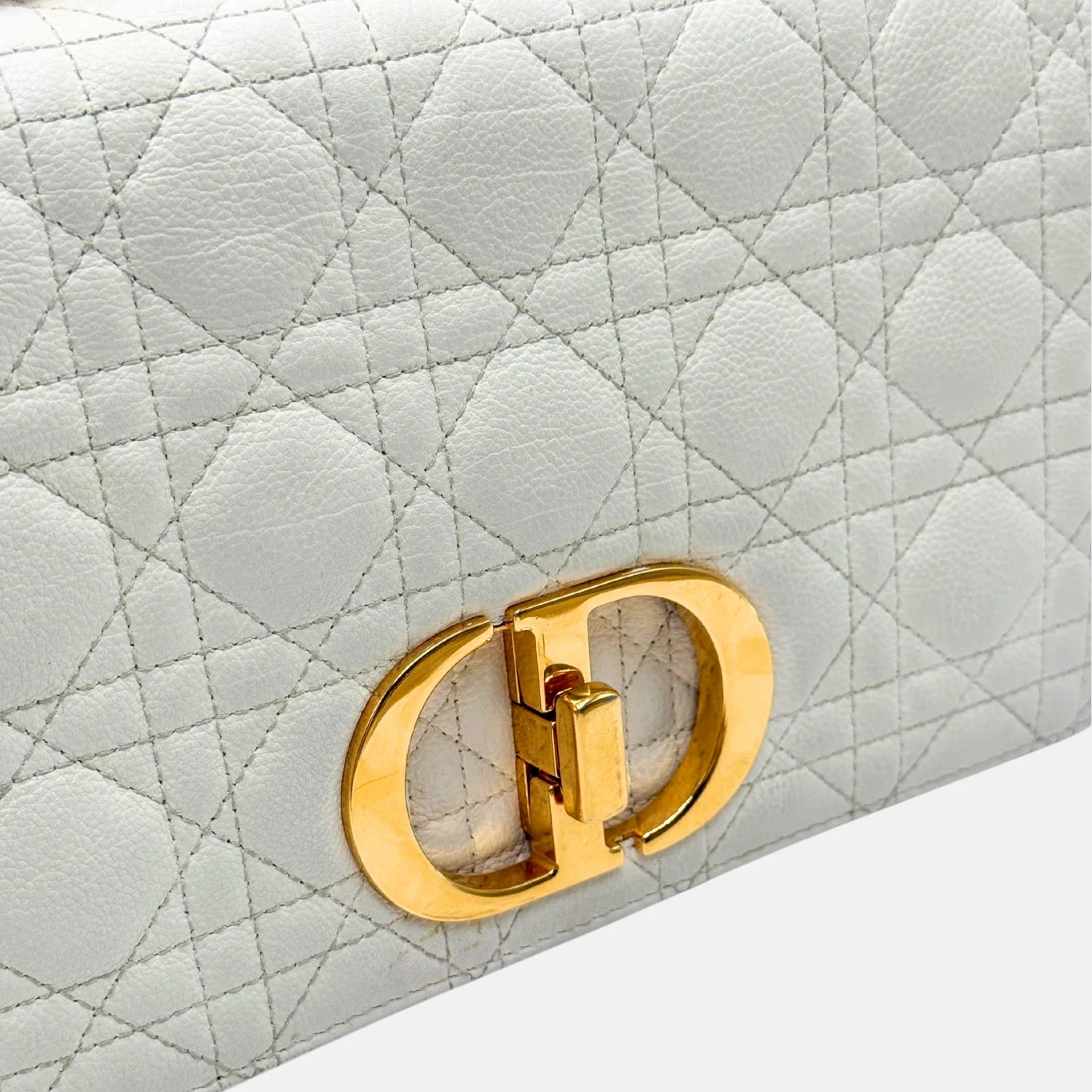 Caro Bag Ivory Lambskin Cannage Large - Image 6