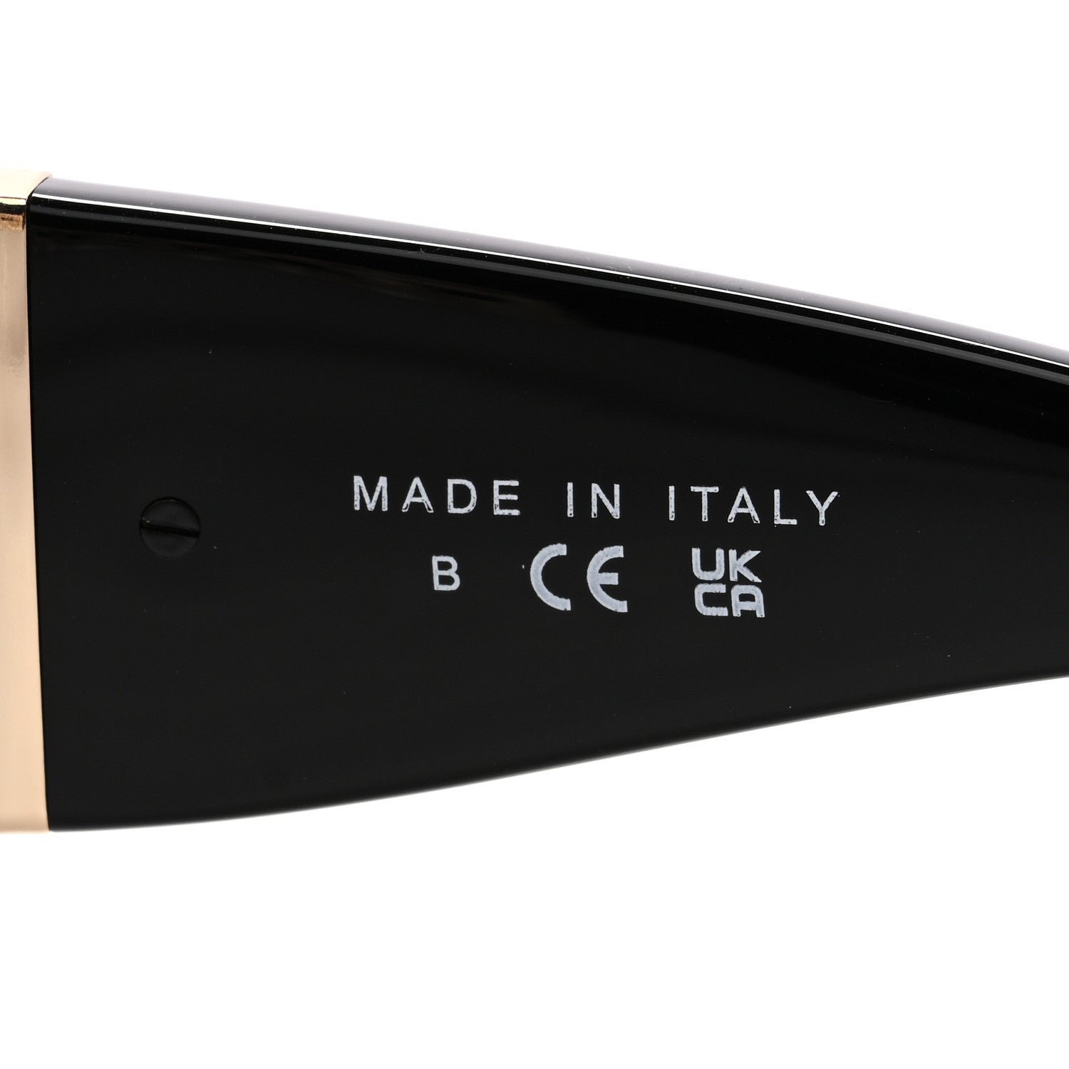 Acetate Calfskin Chain CC Sunglasses 5536-Q-A Black - Image 6